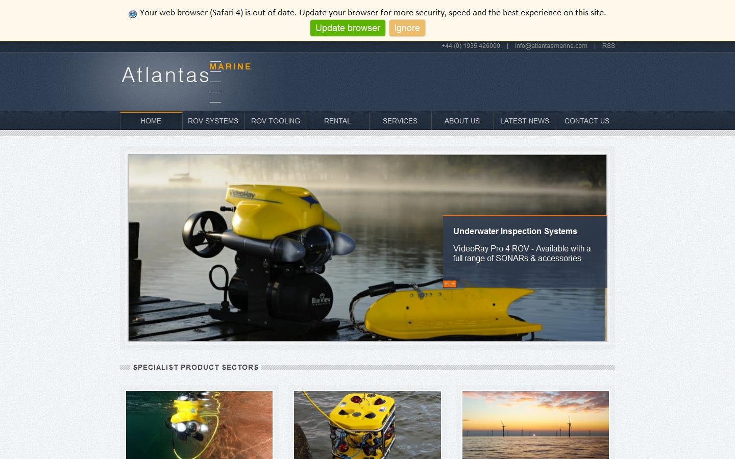 Atlantas Marine Website