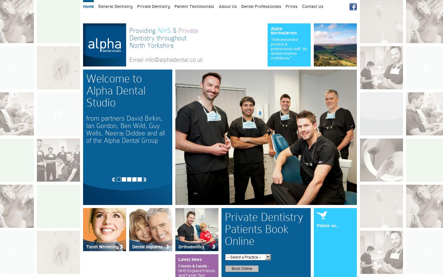 Alpha Dental Northallerton Website