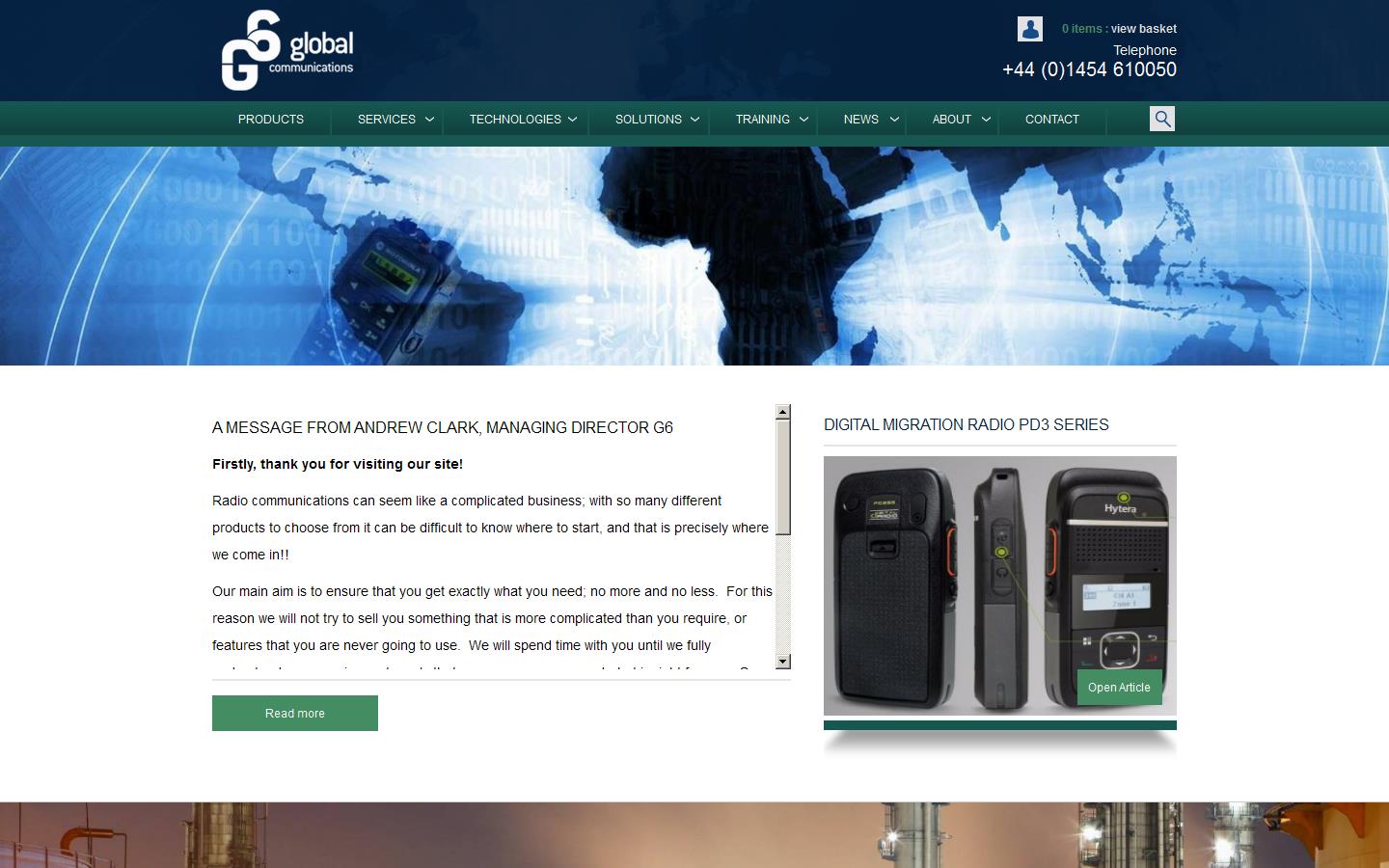 G6 Global Communications Website