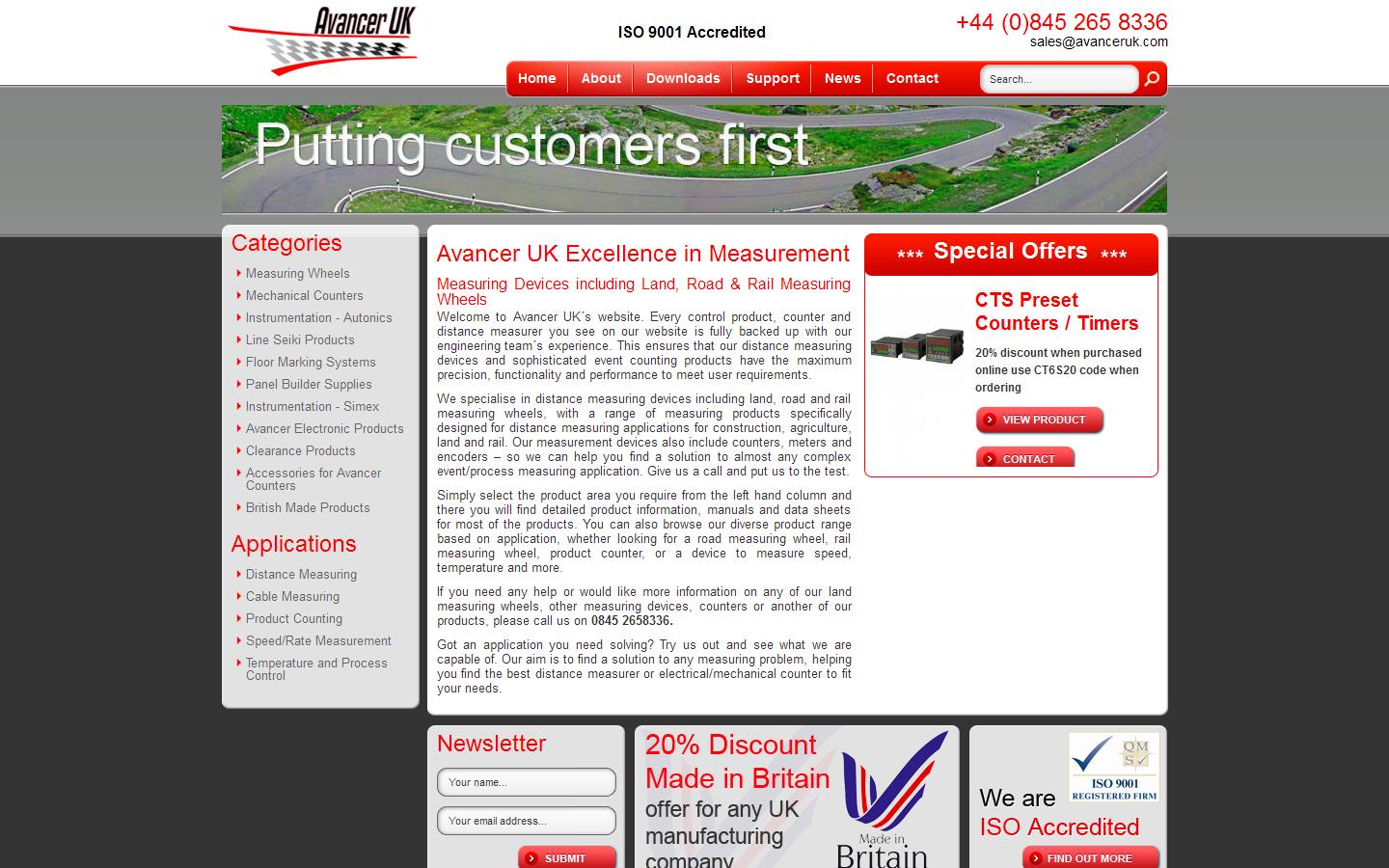 Avancer UK Ltd Website