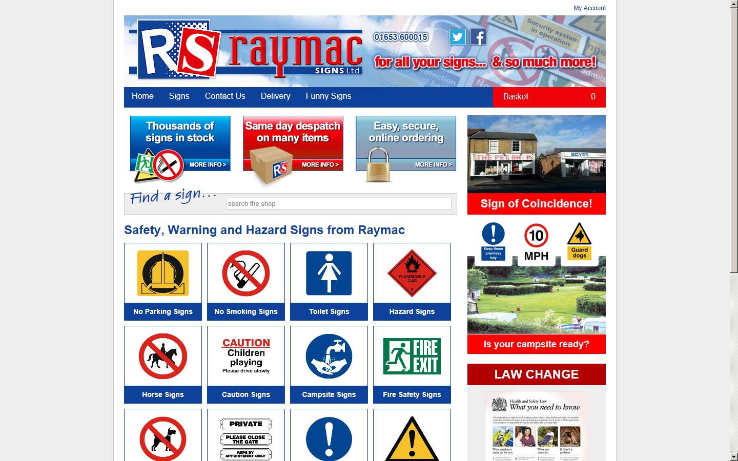 Raymac Signs Website