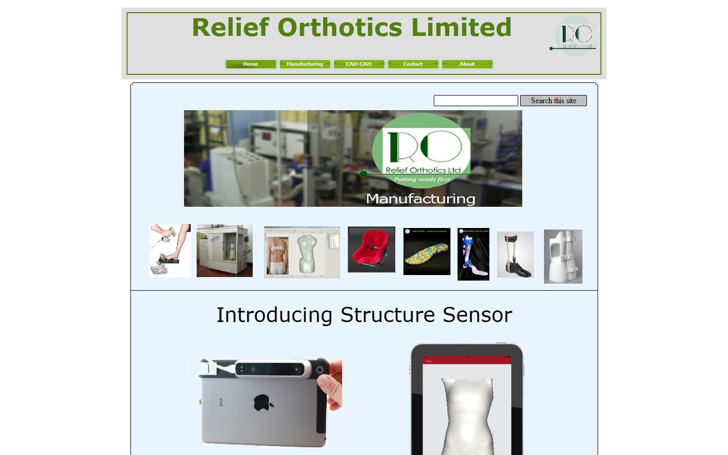 Relief Orthotics Ltd Website