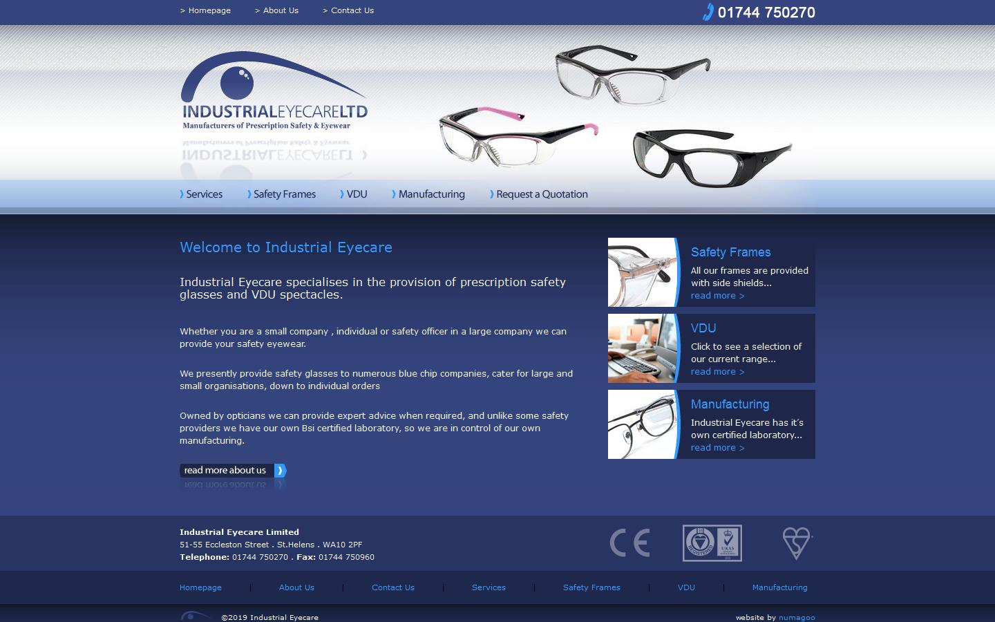 Industrial Eyecare Ltd Website