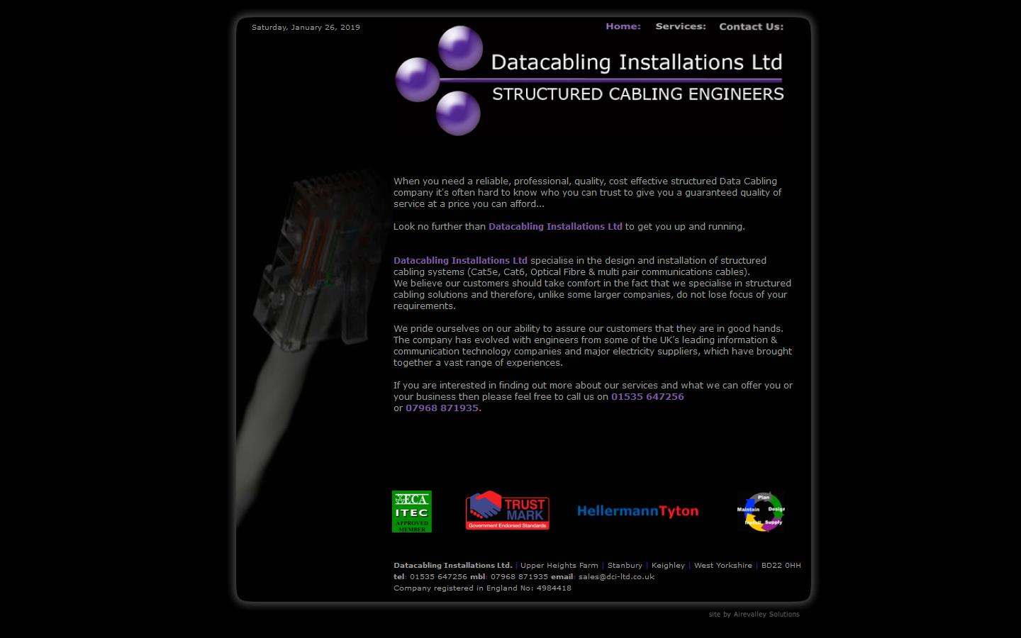 Datacabling Installations Ltd Website