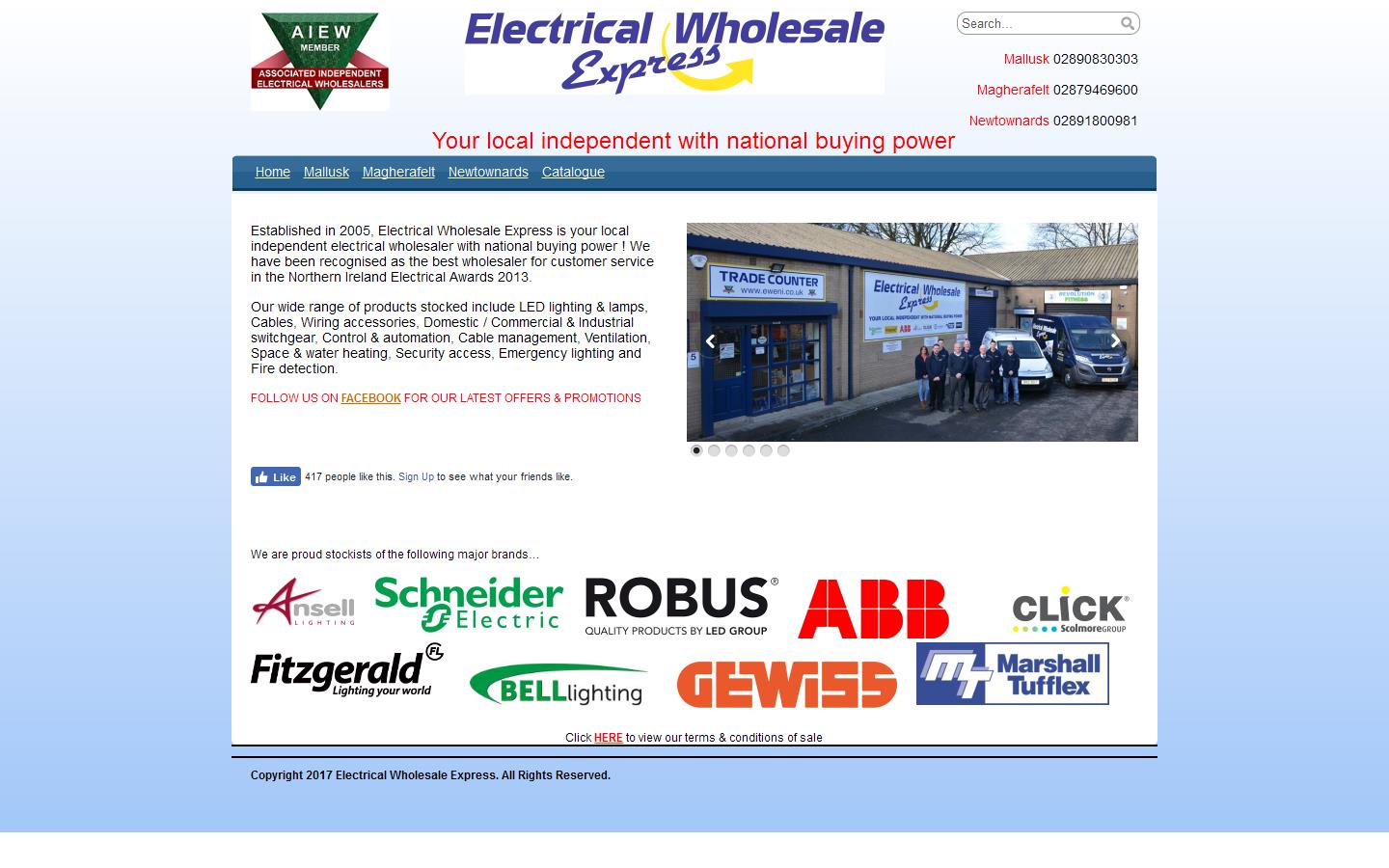 Electrical Wholesale Express Ltd Website