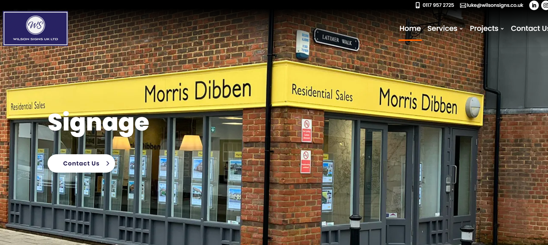 Wilson Signs Bristol Website