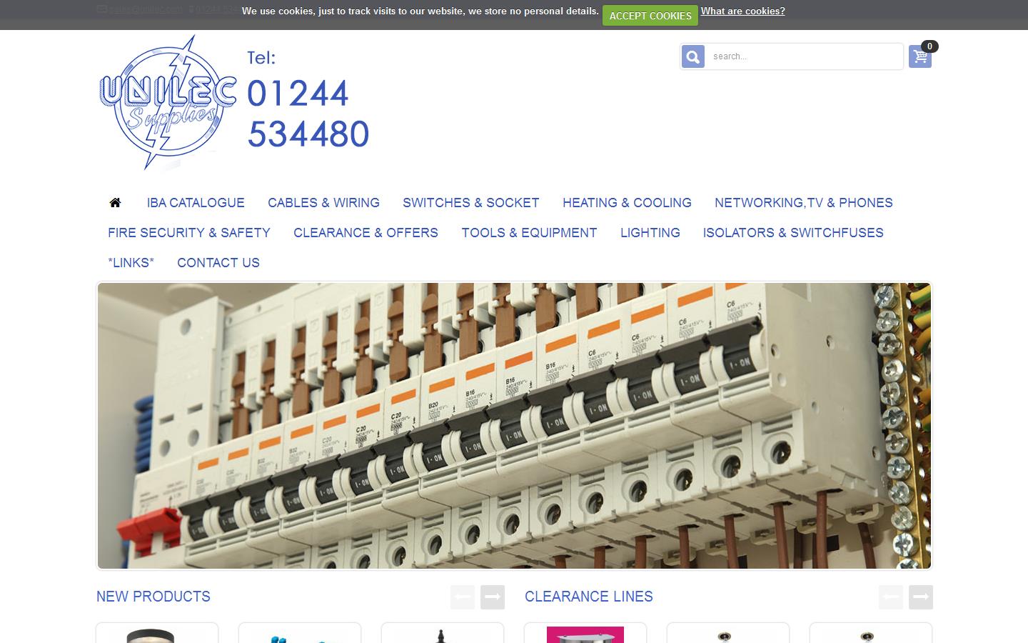 Unilec Supplies Website