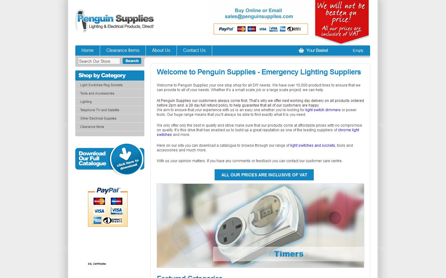 Penguin Supplies Ltd Website