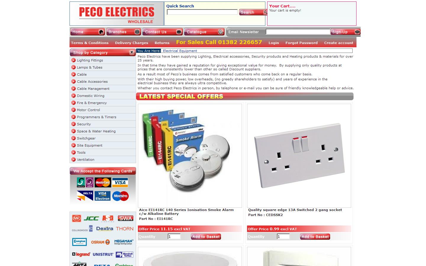 Peco Electrics Website