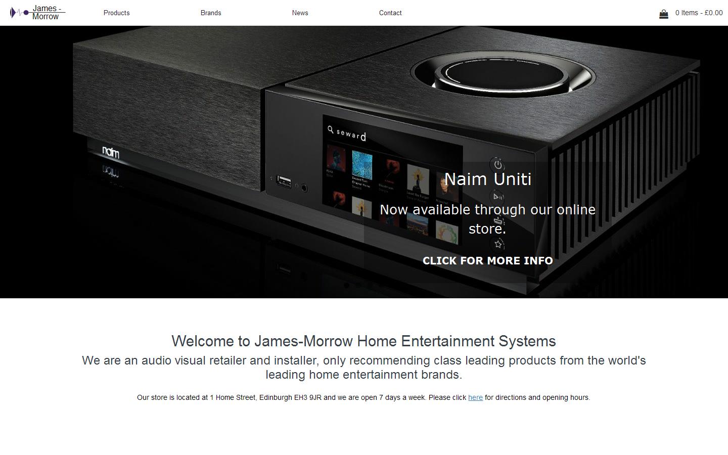 James Morrow Home Entertainment Systems Website