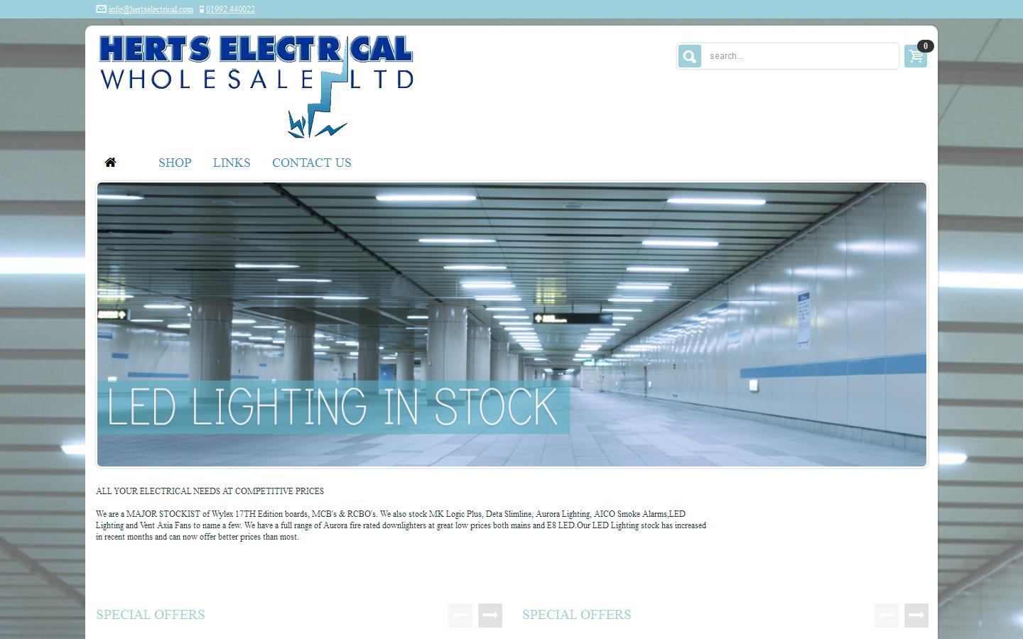 Herts Electrical Wholesale Ltd Website