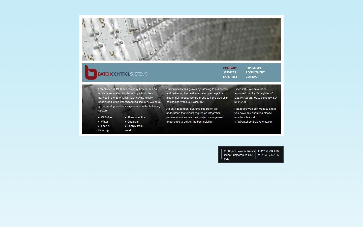 Batch Control Systems Website
