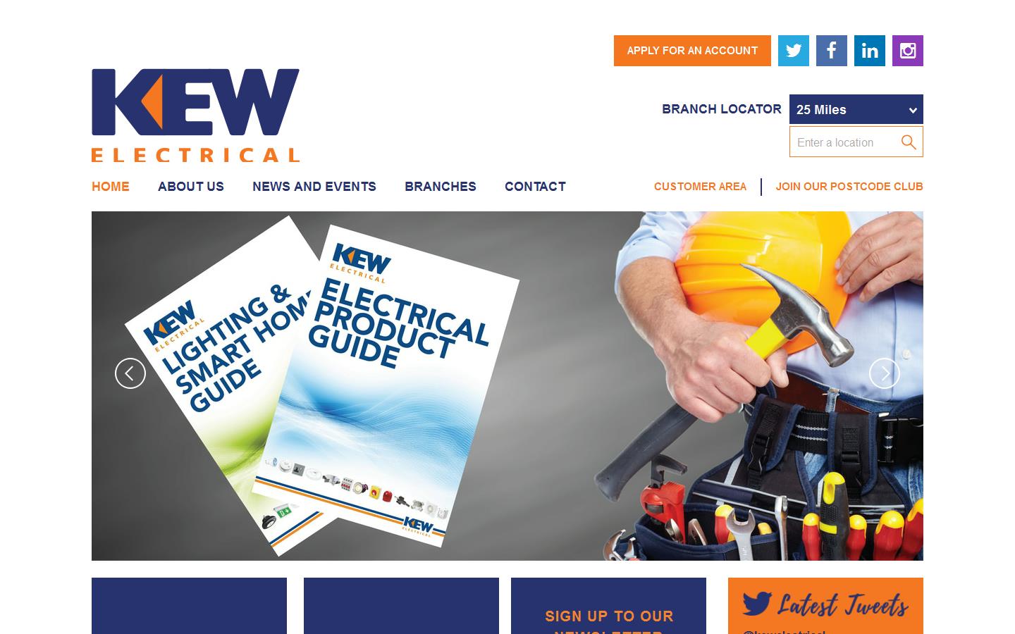 K E W Electrical Distributors Ltd Website