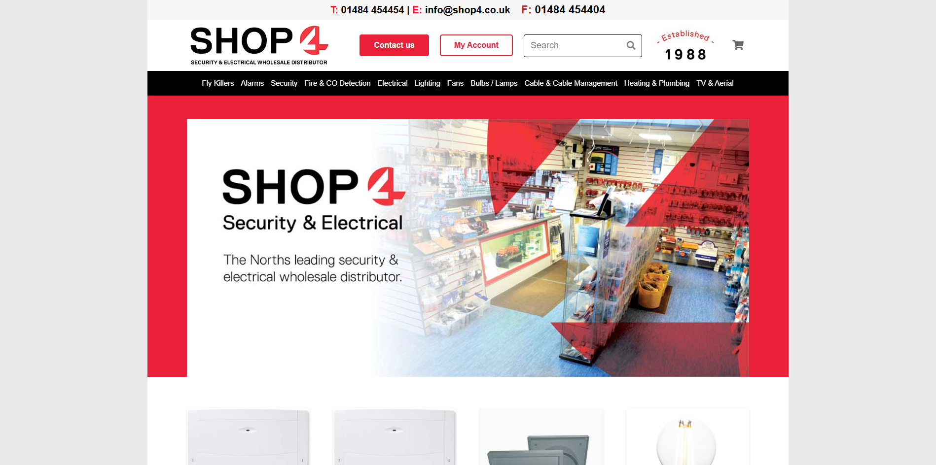Shop 4 Security & Electrical Website
