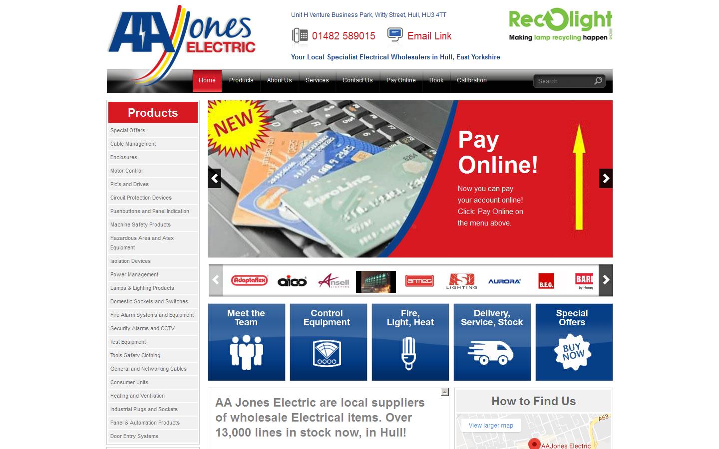 A A Jones Electric Website