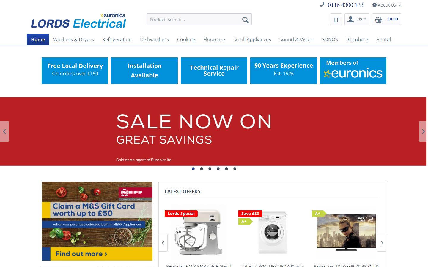 Lord Electrical Website