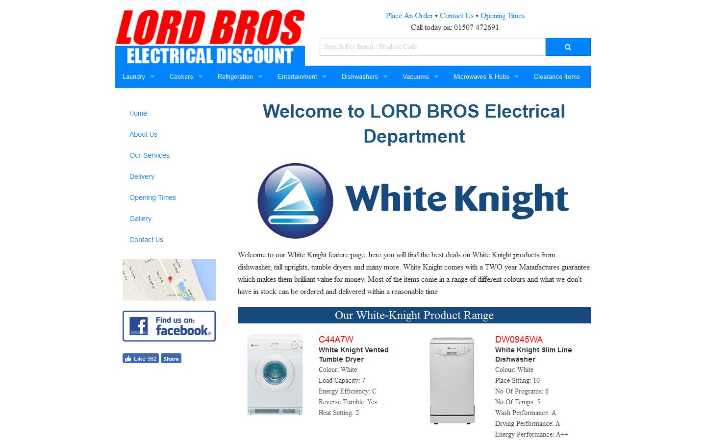 Lord Bros Cash & Carry Website