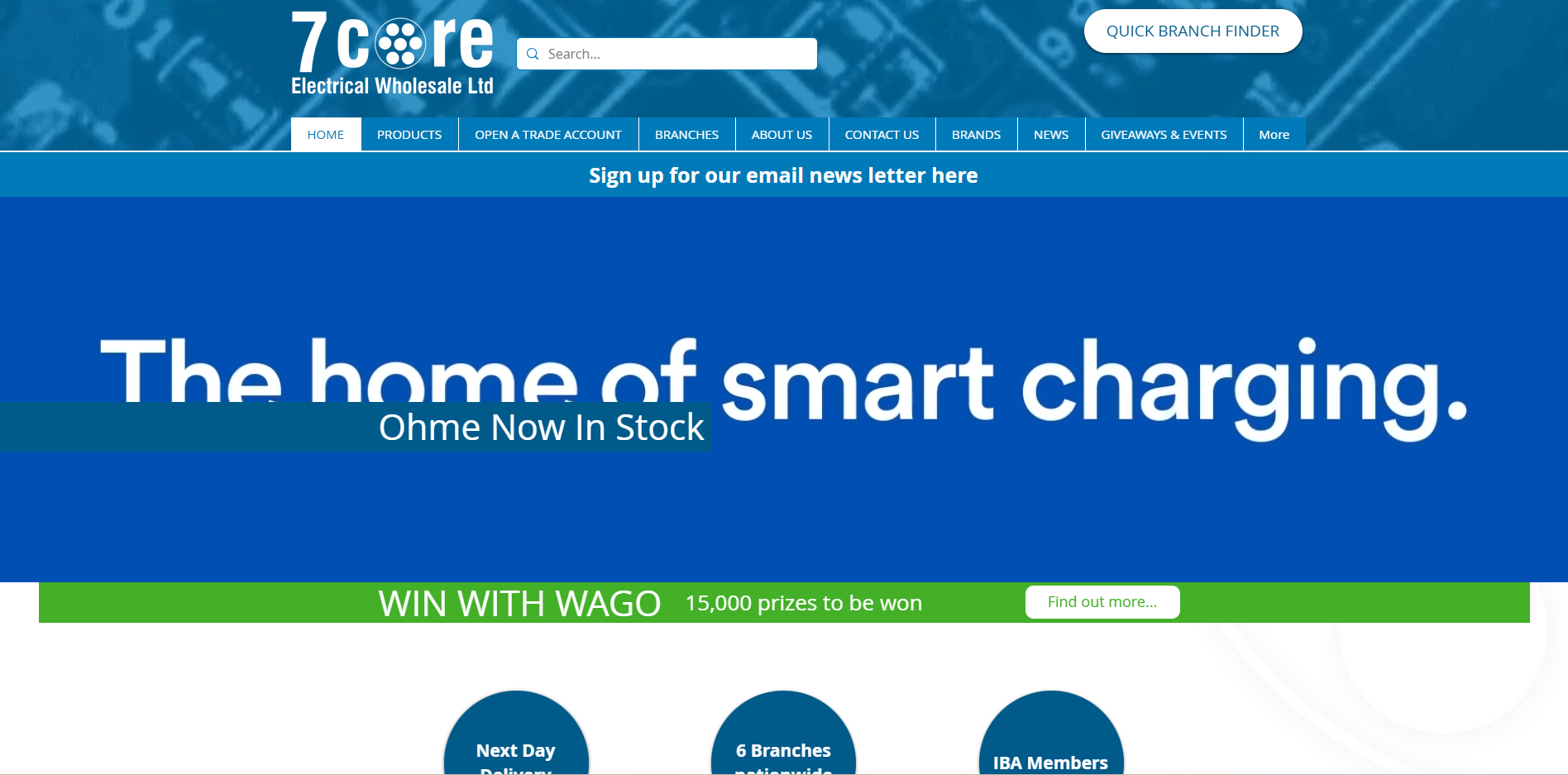 7 Core Electrical Wholesale Ltd Website