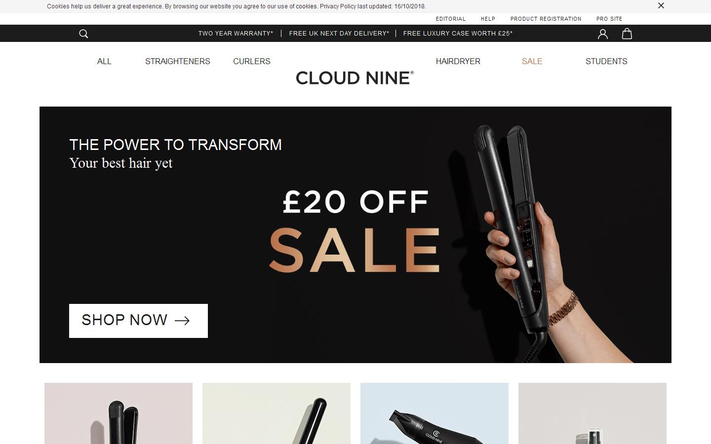 Cloud Nine Hair Website