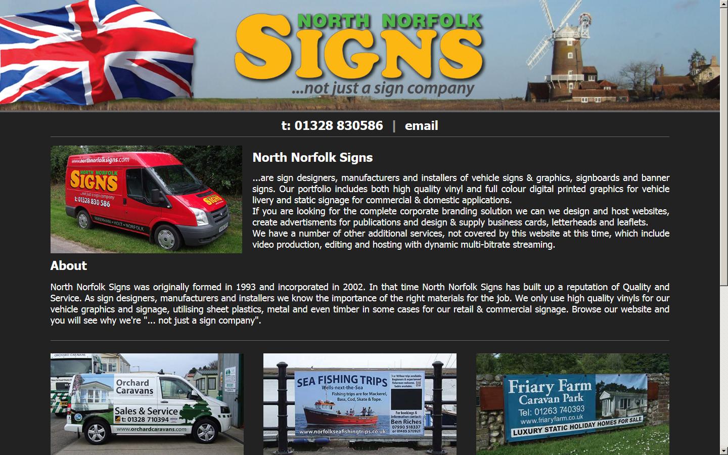 North Norfolk Signs Website