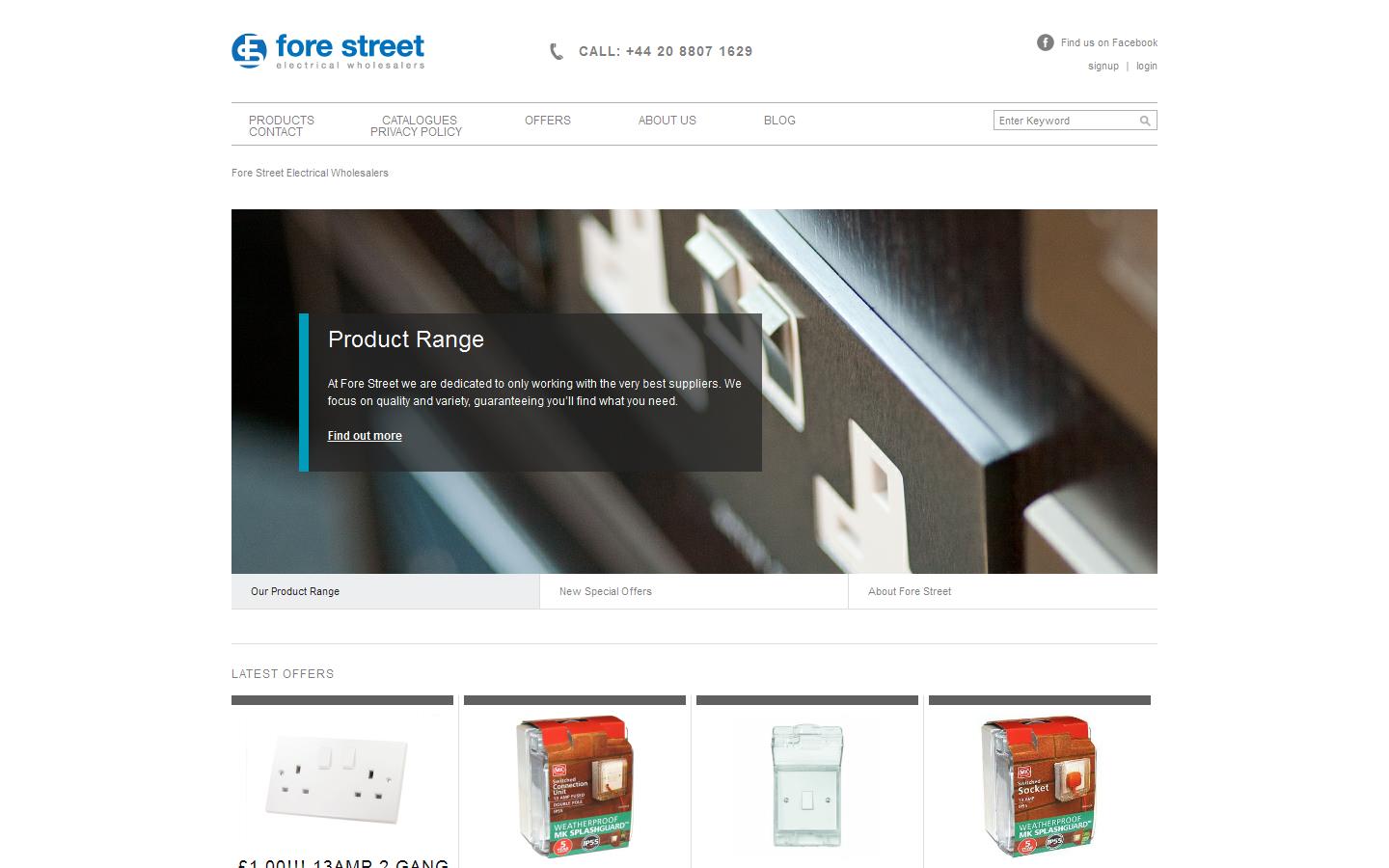 Fore Street Electrical Wholesalers Website