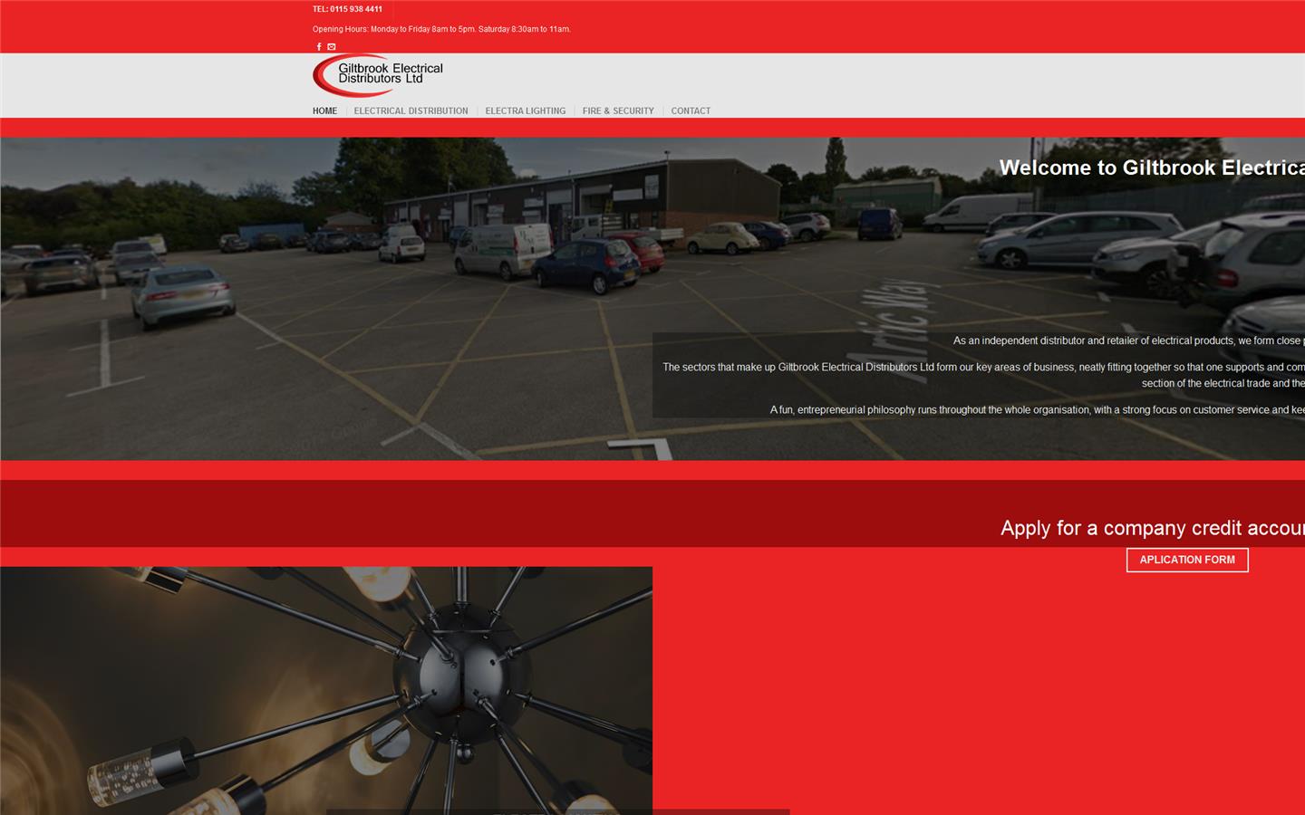 Giltbrook Electrical Ltd Website