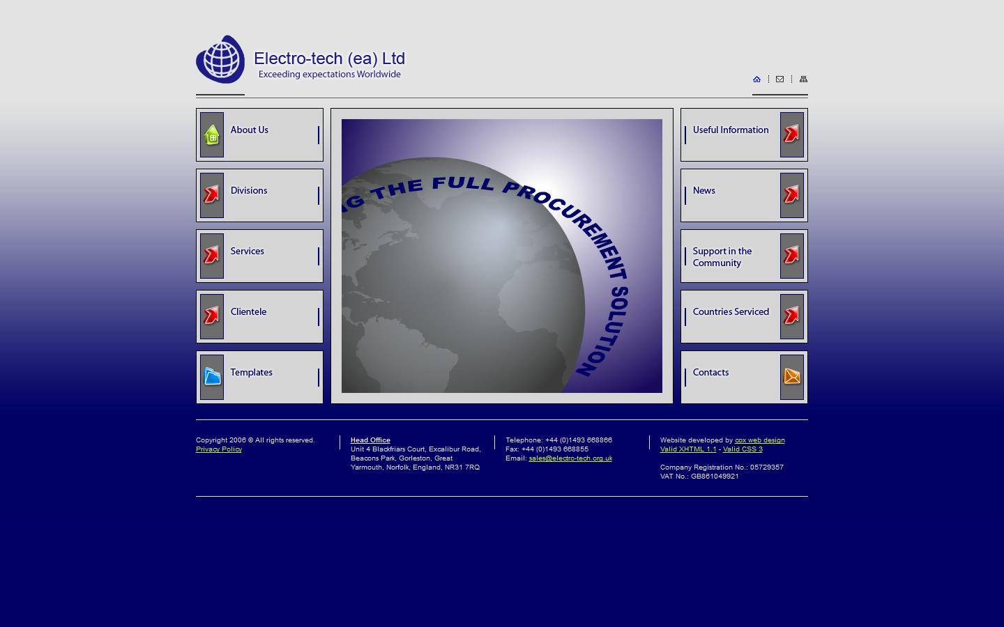 Electro-tech E A Ltd Website