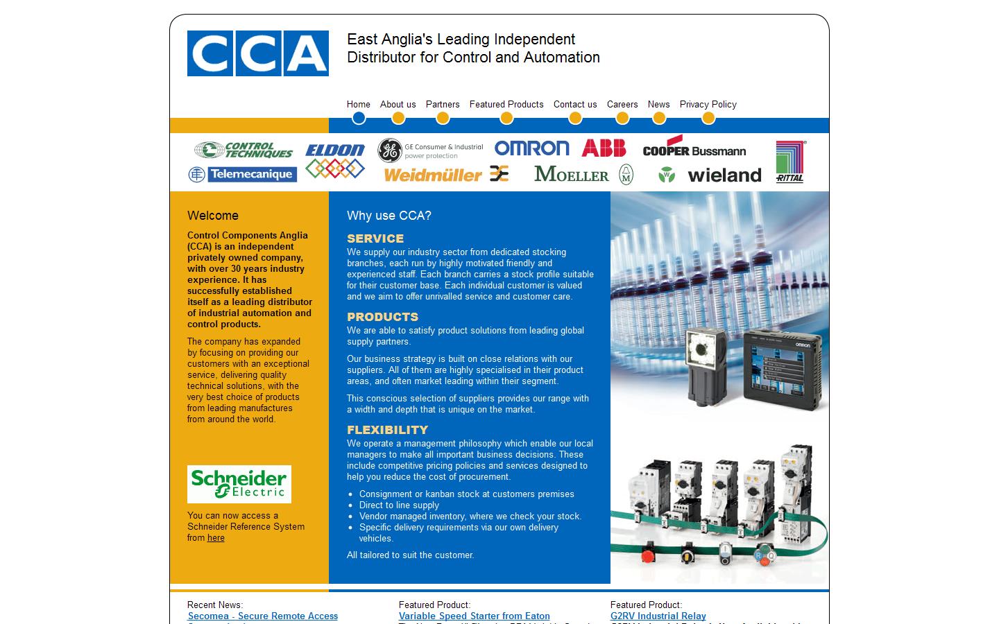 Control Components Anglia Ltd Website