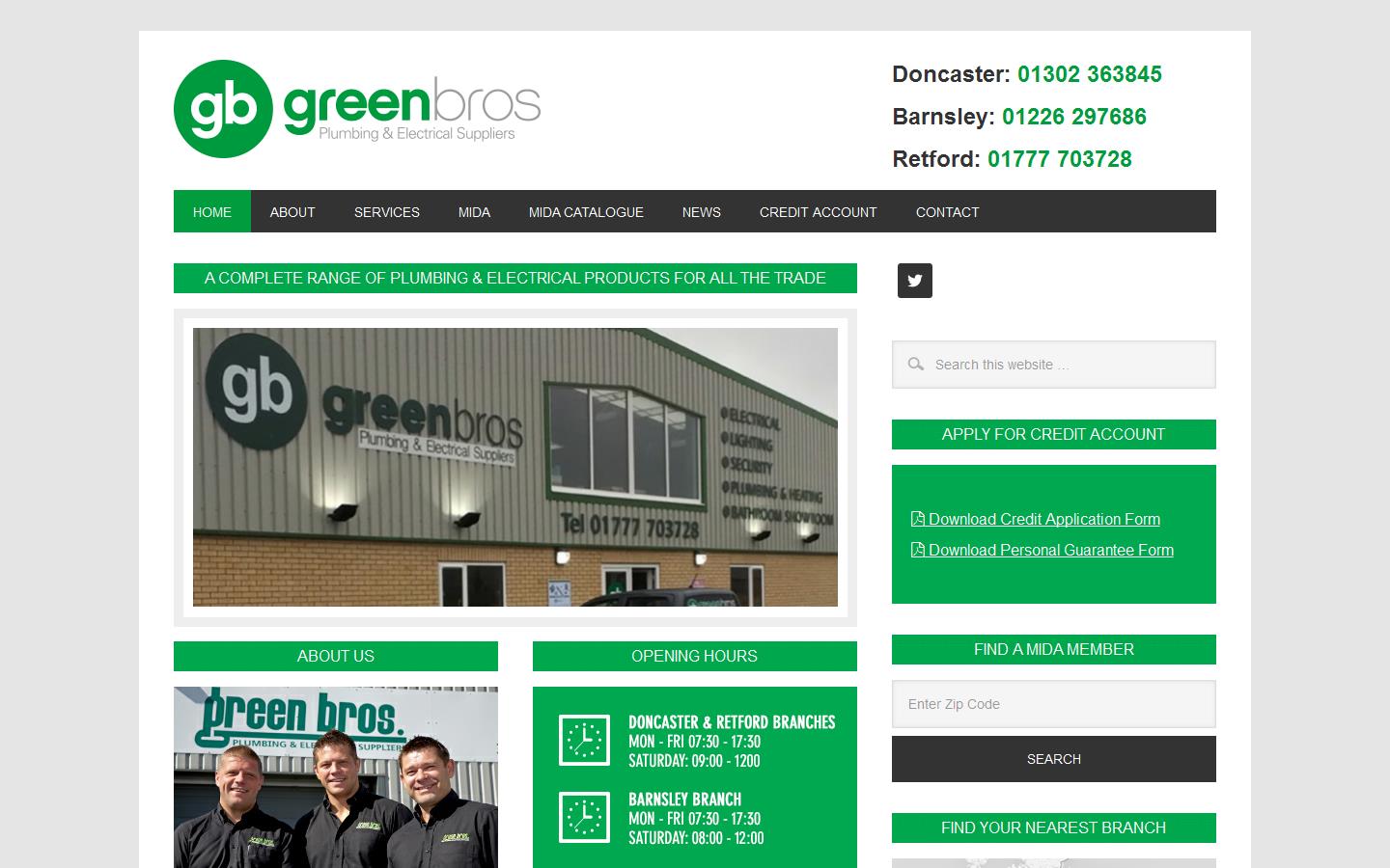 Green Bros Website
