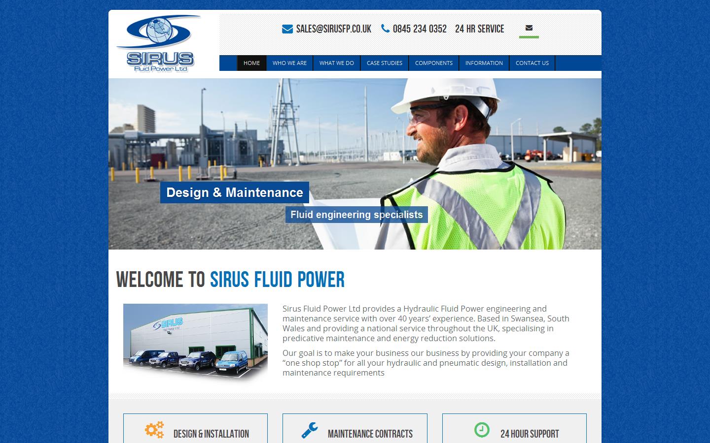 Sirus Fluid Power Ltd Website