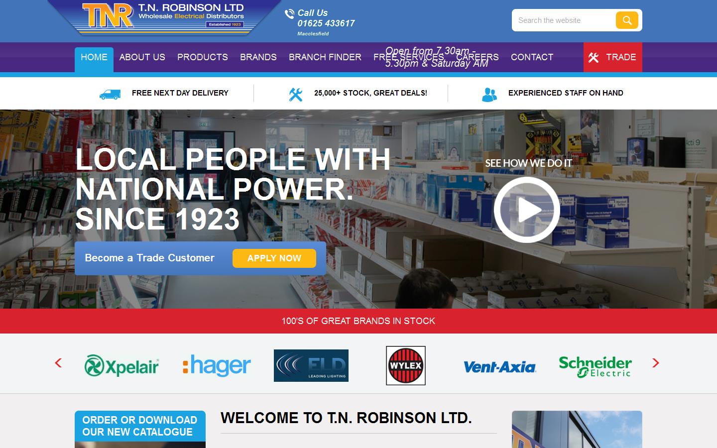 T N Robinson Ltd Website