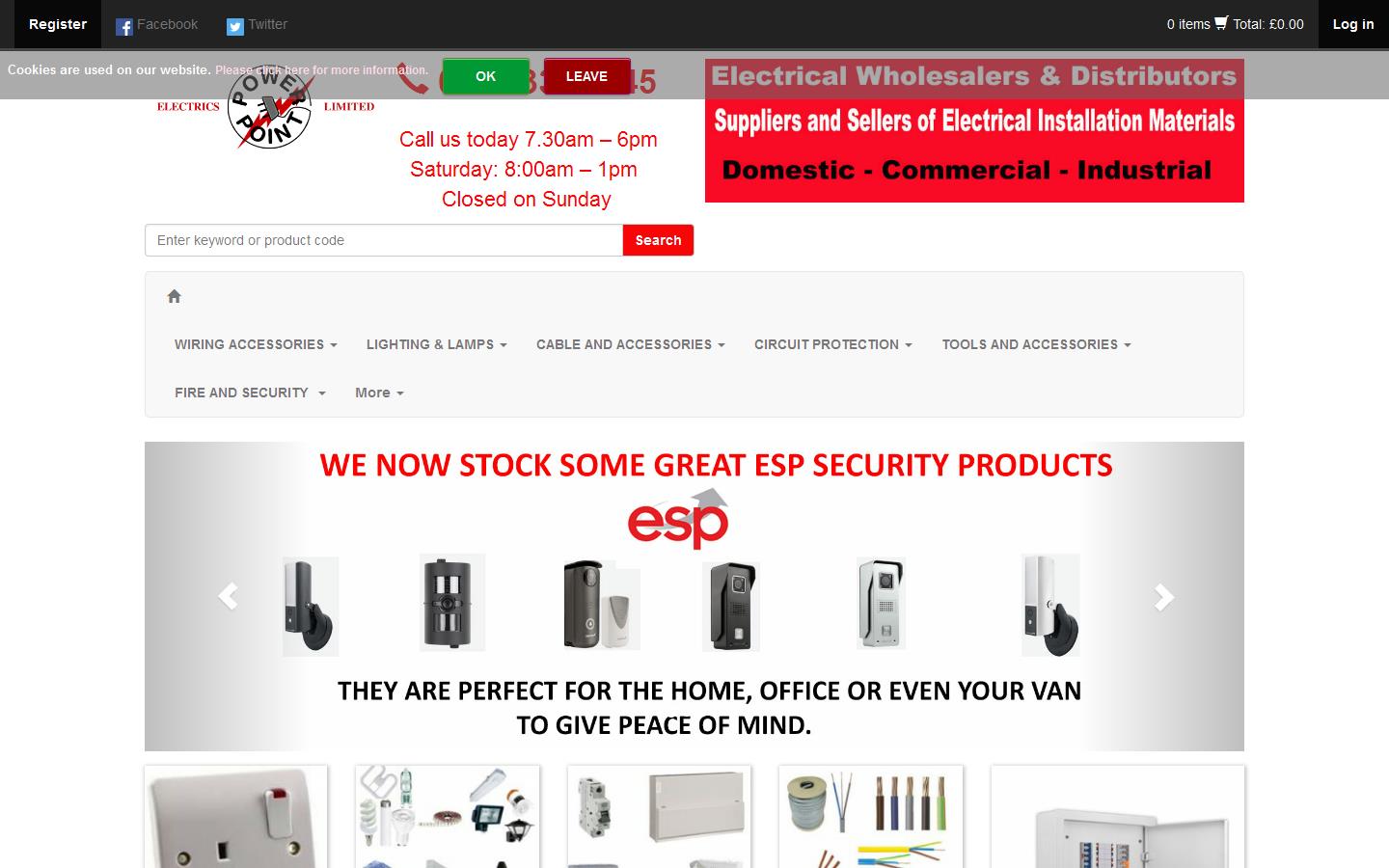 Powerpoint Electrics Ltd Website