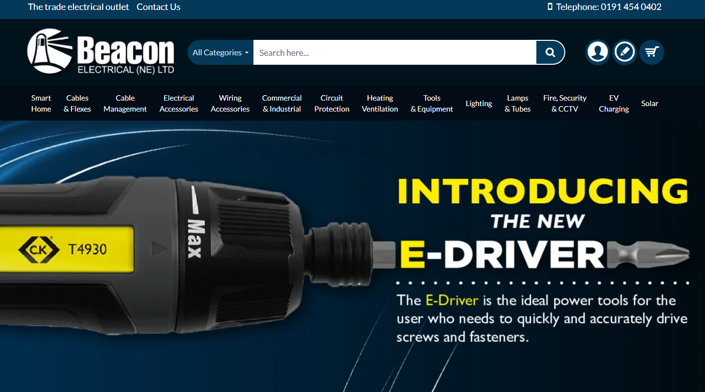 Beacon Electrical N E Ltd Website