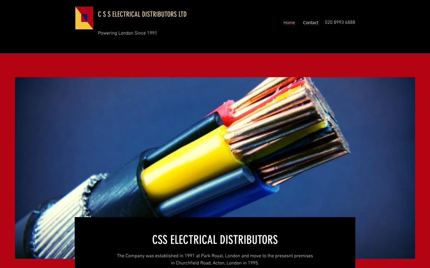 C S S Electrical Distributors Ltd Website
