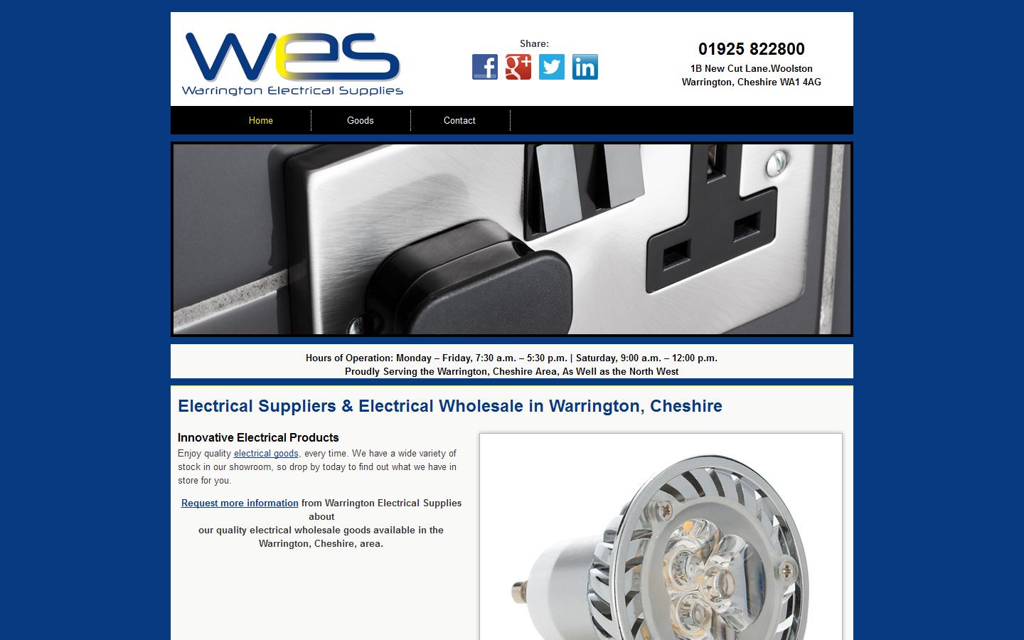 Warrington Electrical Supplies Ltd Website