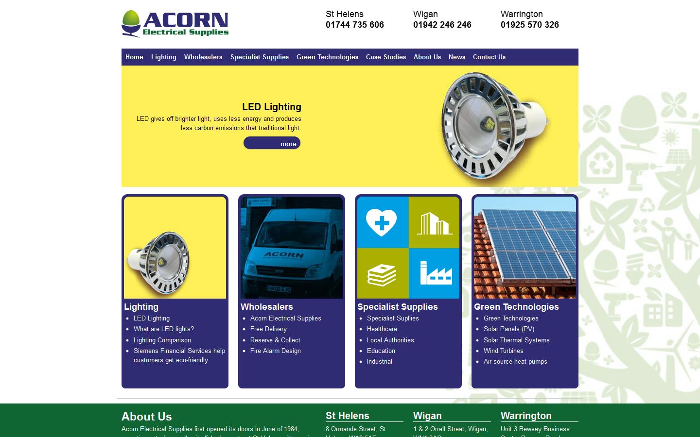 Acorn Electrical Supplies Website