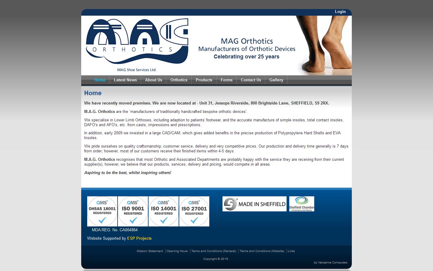 Mag Shoe Services Ltd Website