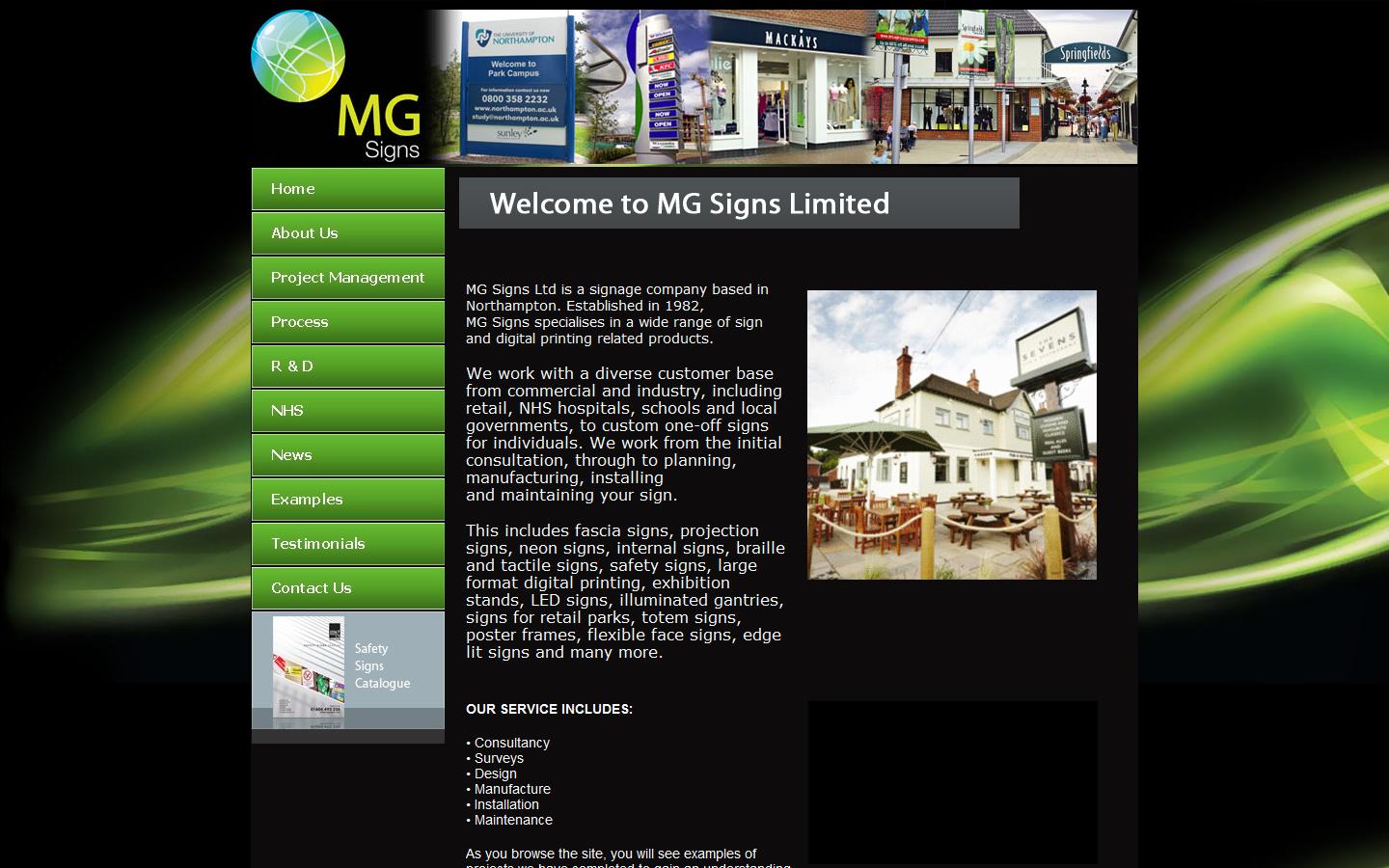 MG Signs Ltd Website