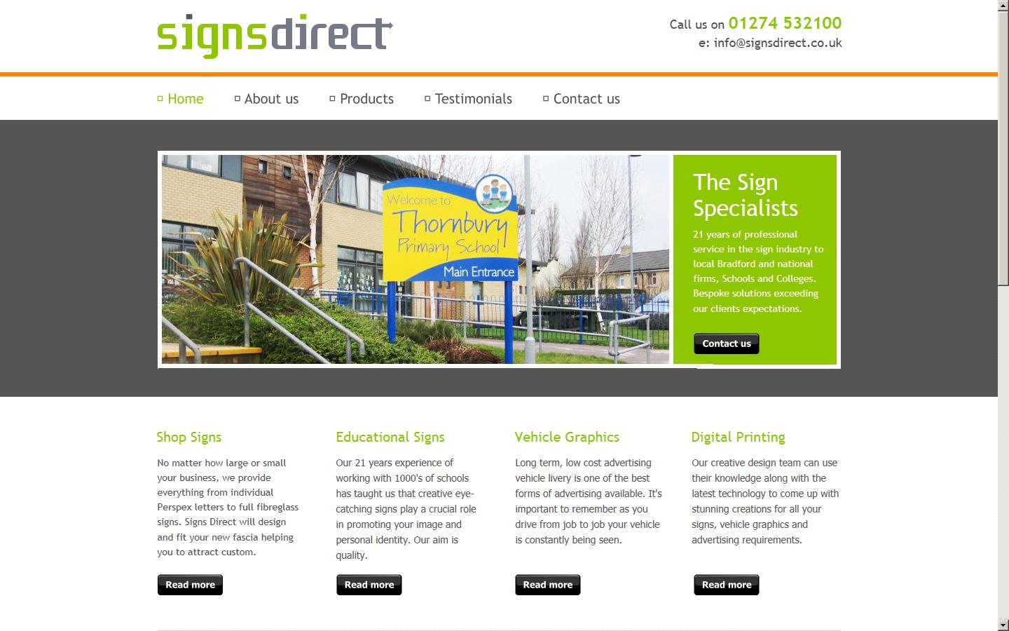 Signs Direct Website