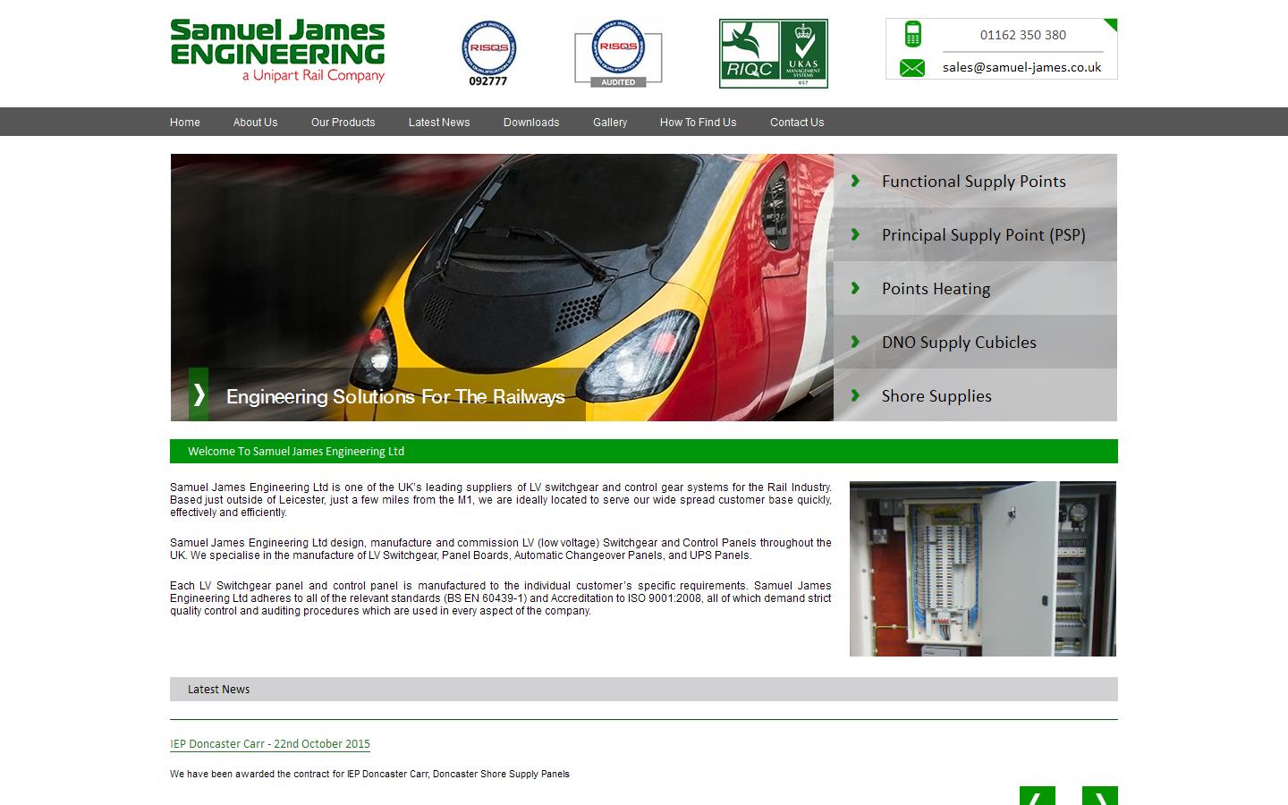 Samuel James Engineering Website