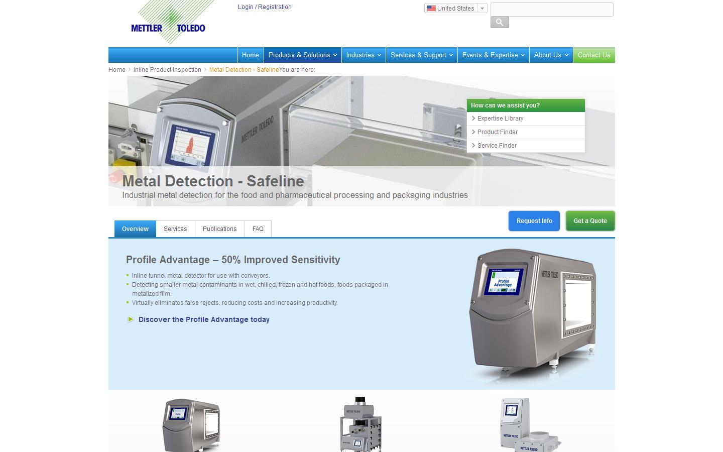Mettler Toledo Safeline Ltd Website
