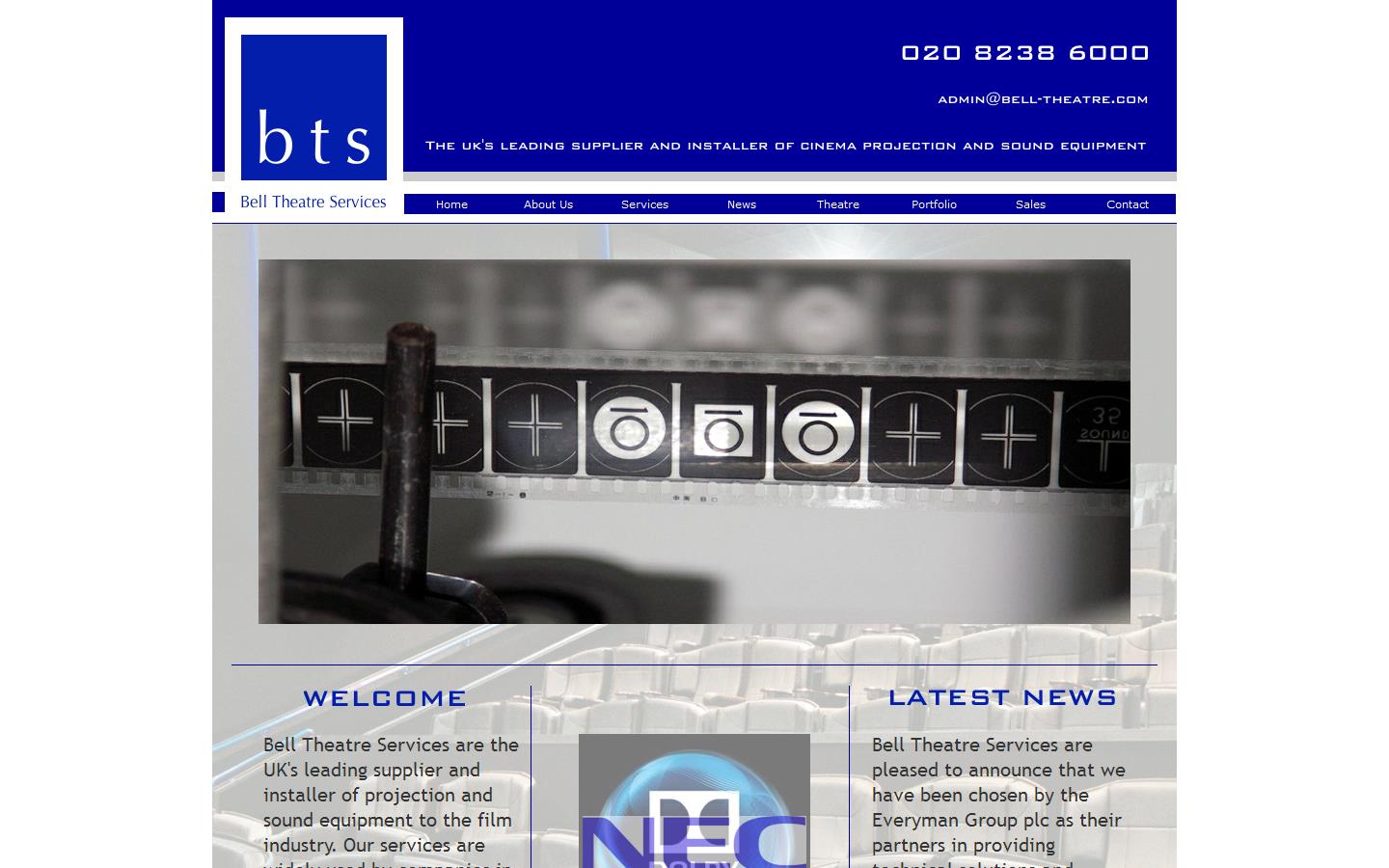 Bell Theatre Services Website