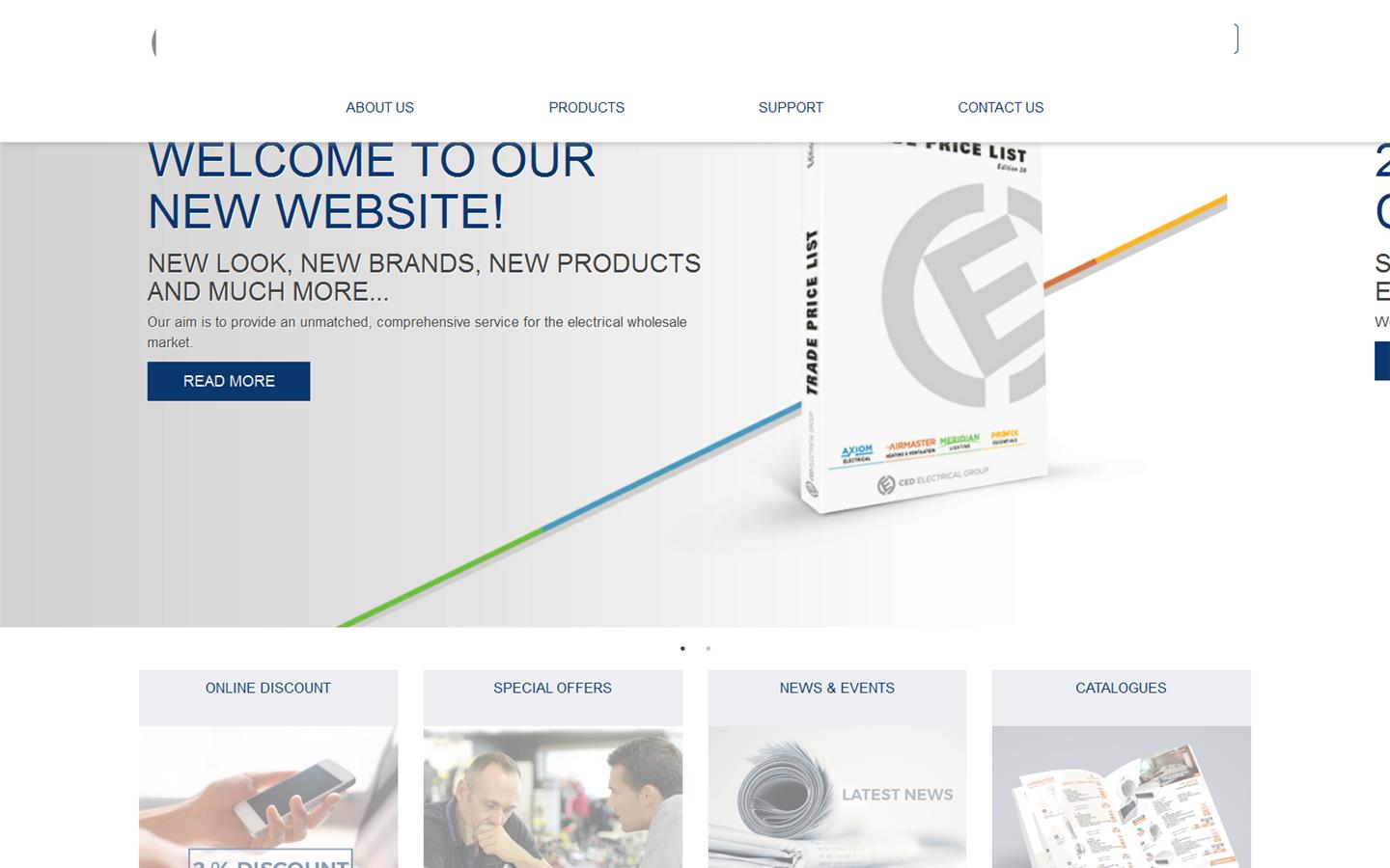 Countrywide Electrical Distributors Ltd Website