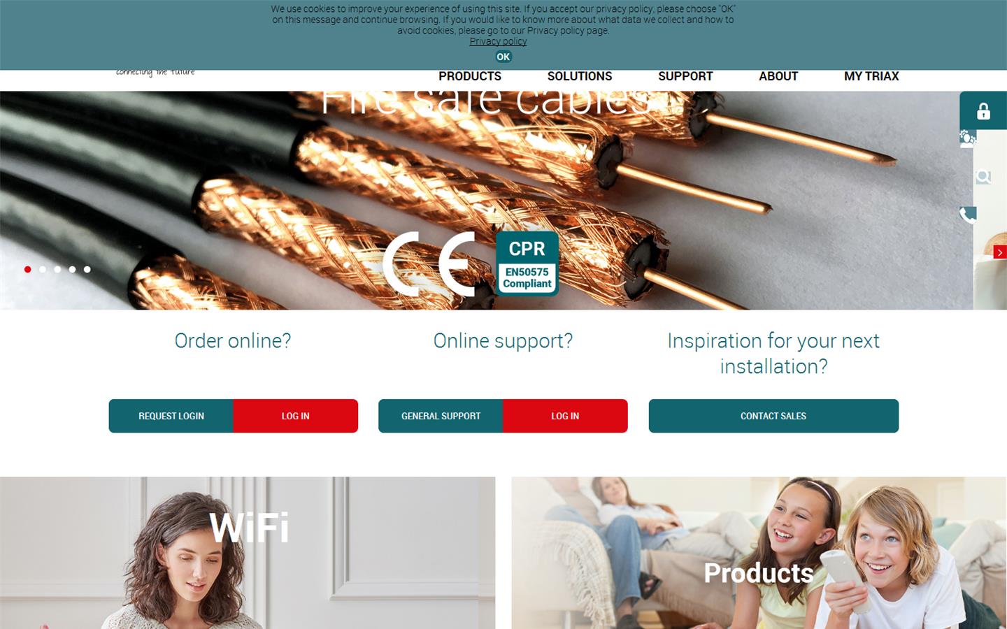 Triax UK Ltd Website