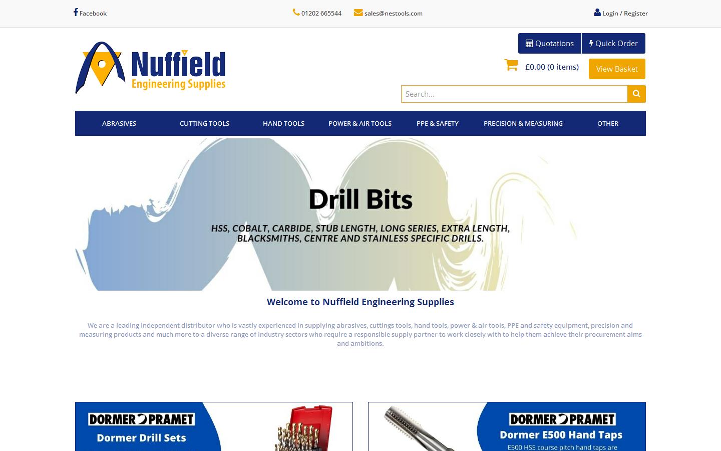 Nuffield Engineering Supplies Website