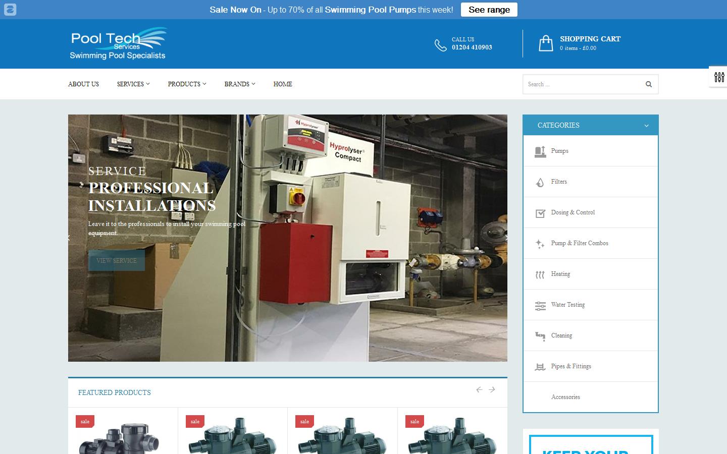 Pool Tech Services Website