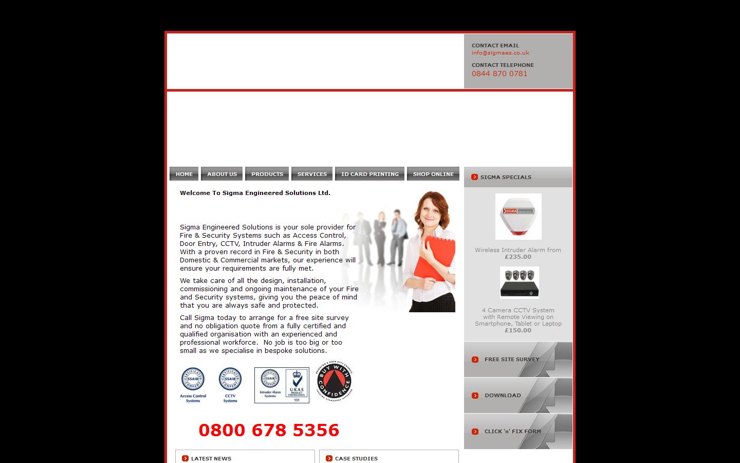 Sigma Engineering Solutions Ltd Website