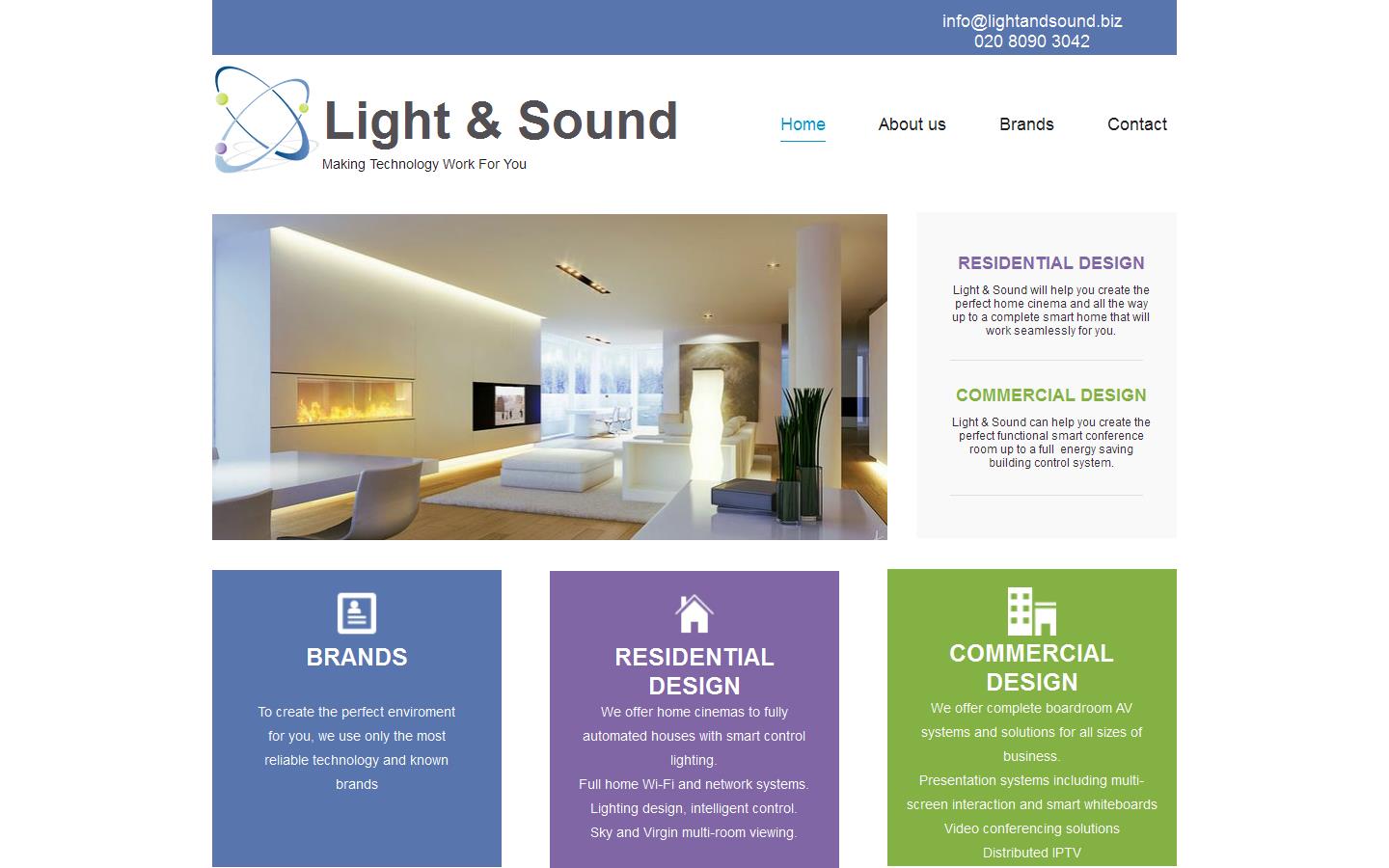 Light & Sound Website
