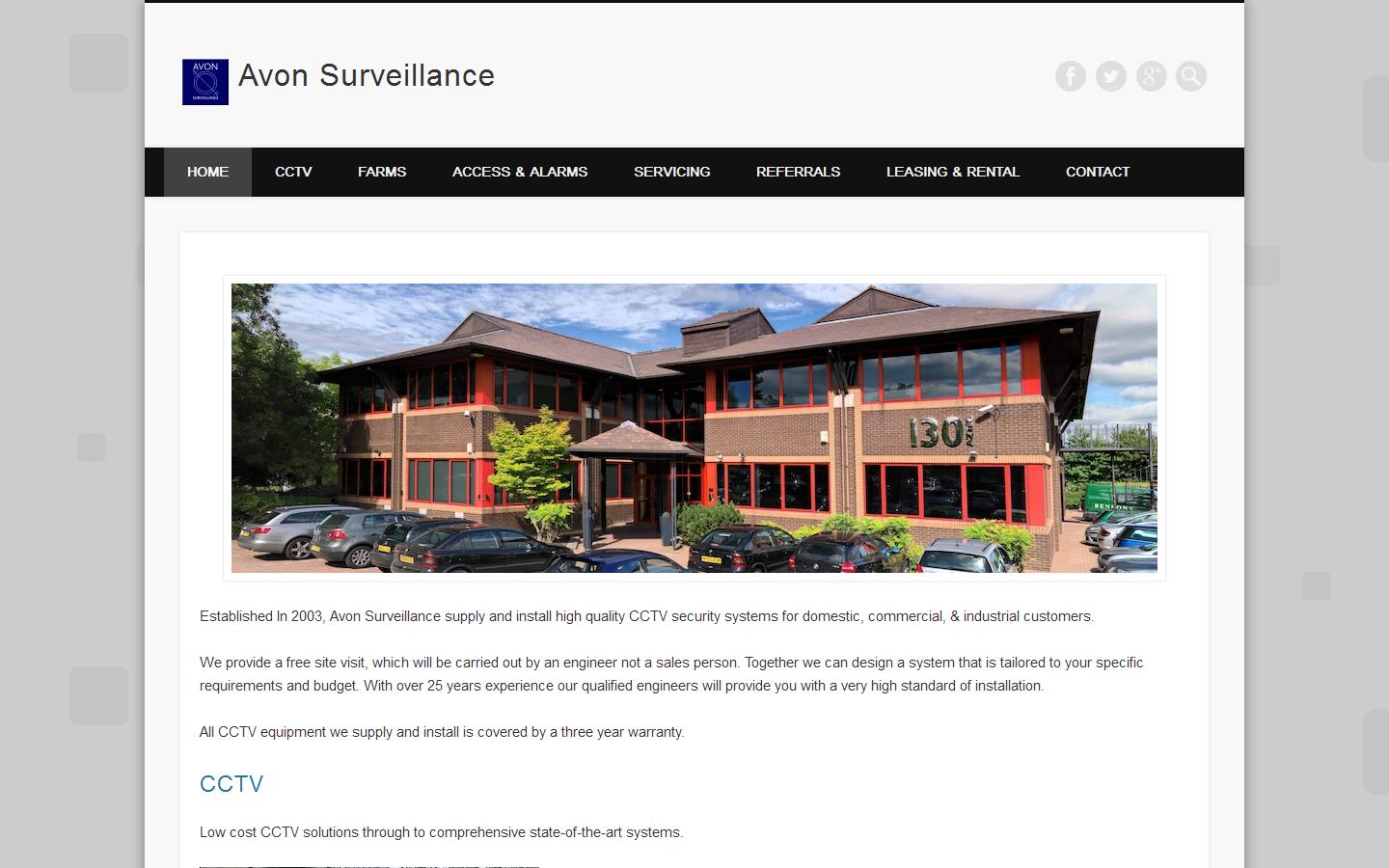 Avon Surveillance Ltd Website