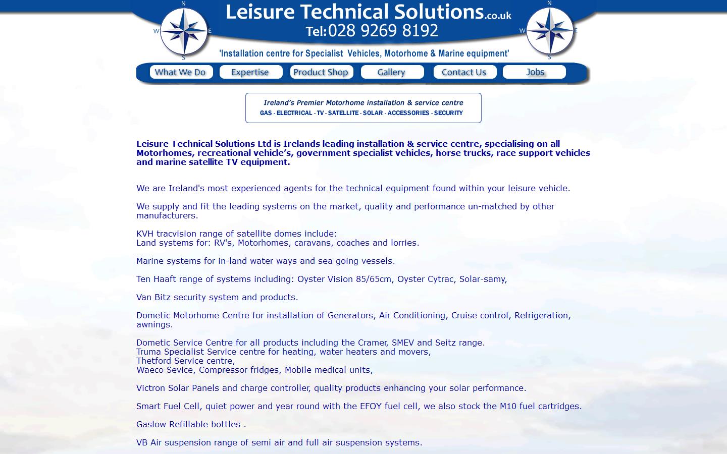 Leisure Technical Solutions Website